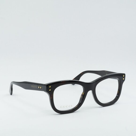 🕶️ New Gucci GG1086O 003 Eyeglasses - Dark Havana Frame - Picture 1 of 10